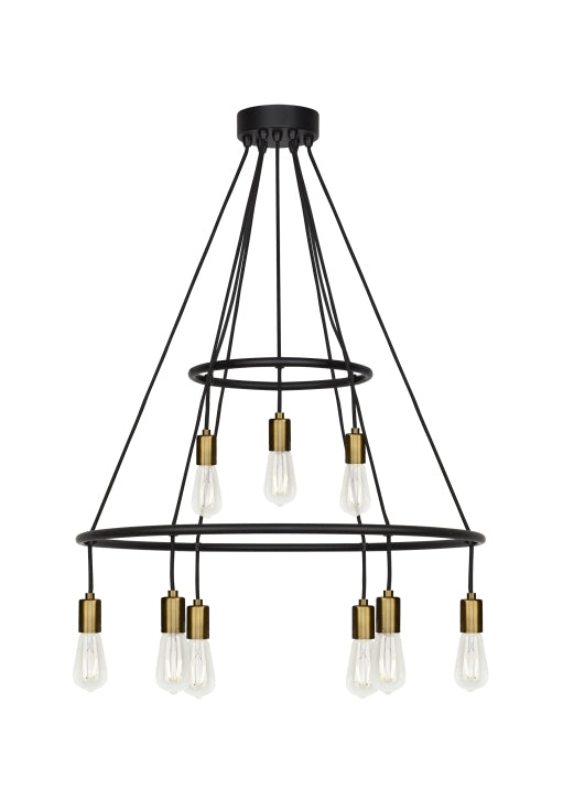 Generation Lighting CH1077BLAB Tae 9 Chandelier