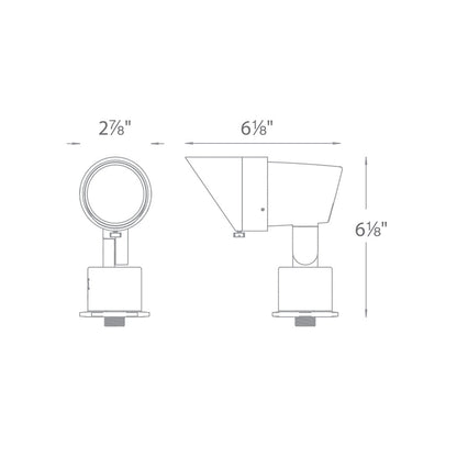 WAC 5011-27BZ • 18W LED Uplight • Adjustable Beam and Lumens, 3000K• Bronze - Uplight - All Lighting Direct