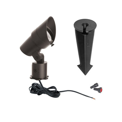 WAC 5011-30BZ • 18W Medium LED Spot to Flood • Adj Beam and Lumens, 3000K• Bronze - Uplight - All Lighting Direct