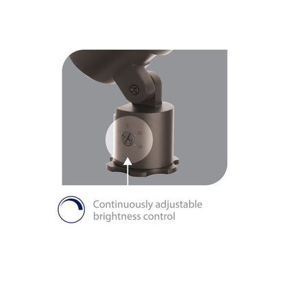 WAC 5011-30BZ • 18W Medium LED Spot to Flood • Adj Beam and Lumens, 3000K• Bronze - Uplight - All Lighting Direct