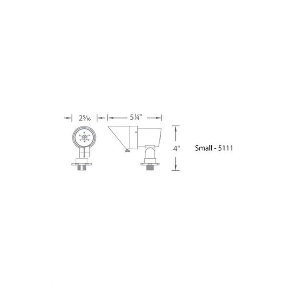 WAC 5111-27BZ • 7W Small LED Accent Light • Adj Beam and Lumens, 2700K • Bronze - Uplight - All Lighting Direct