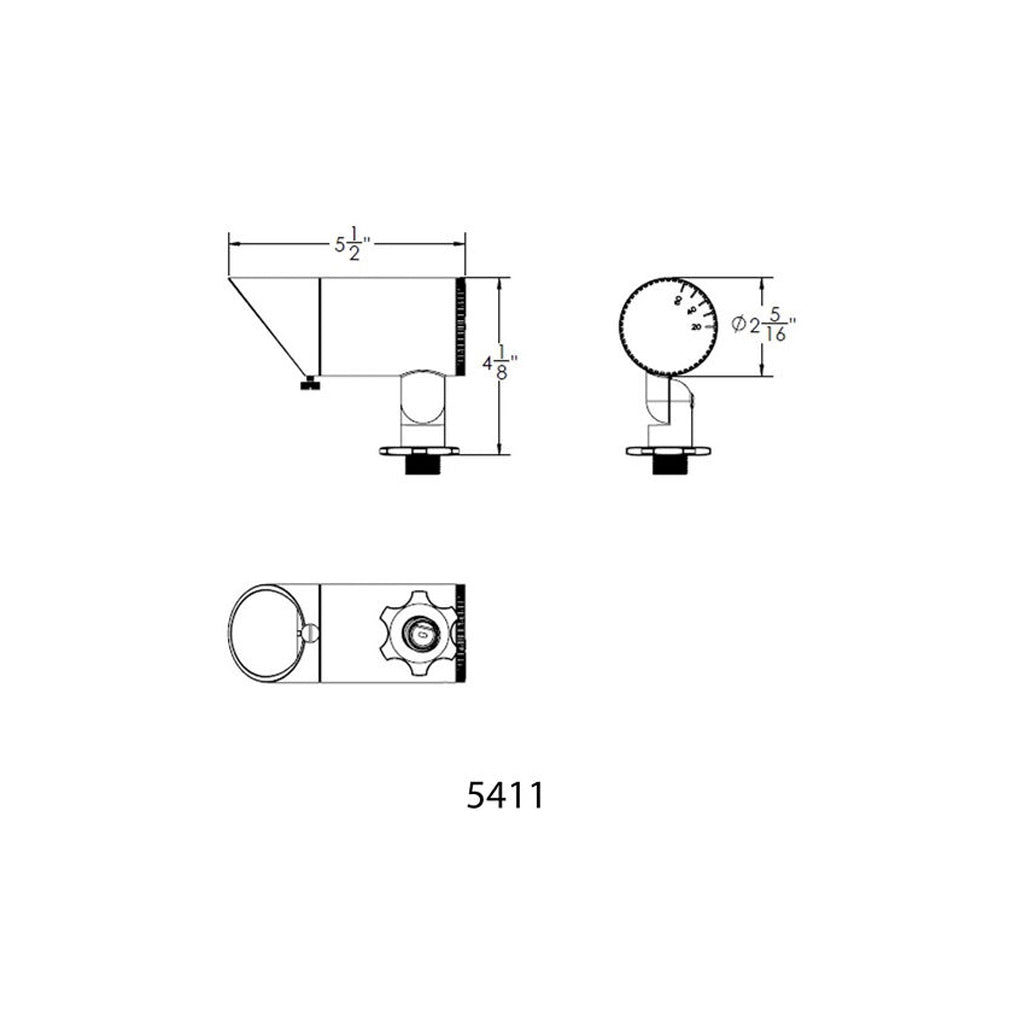 WAC 5411-27BZ • 3W InterBeam Accent Light • 2700K • 20°-60° • Bronze - Uplight - All Lighting Direct
