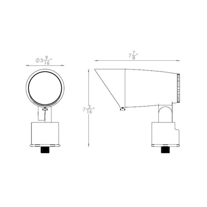 WAC 5812-CSBZ • 24W Colorscaping LED Accent Light • 15V RBGWW • Bronze - - All Lighting Direct
