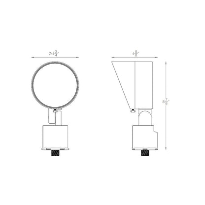 WAC 5813-CSBZ • 14W Colorscaping LED Power Accent • 15V RBGWW • Bronze - Uplight - All Lighting Direct